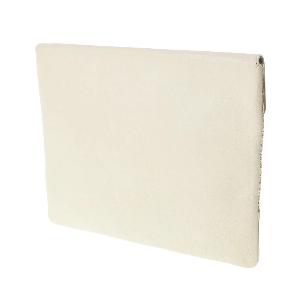 Chloe leather clutch pink bag gold white